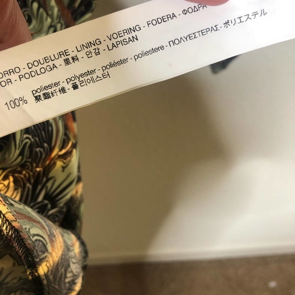 Zara Tulip Printed Mod Retro Drop Waist Dress S - Picture 7 of 7